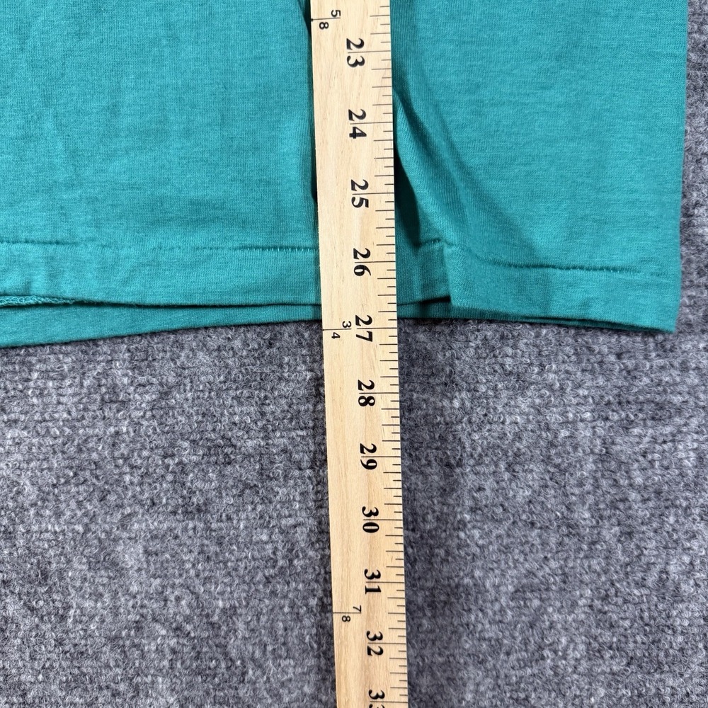 Vtg California Shirt Men L Teal London Paris Rome Single Stitch Made In USA 90s - Picture 6 of 7